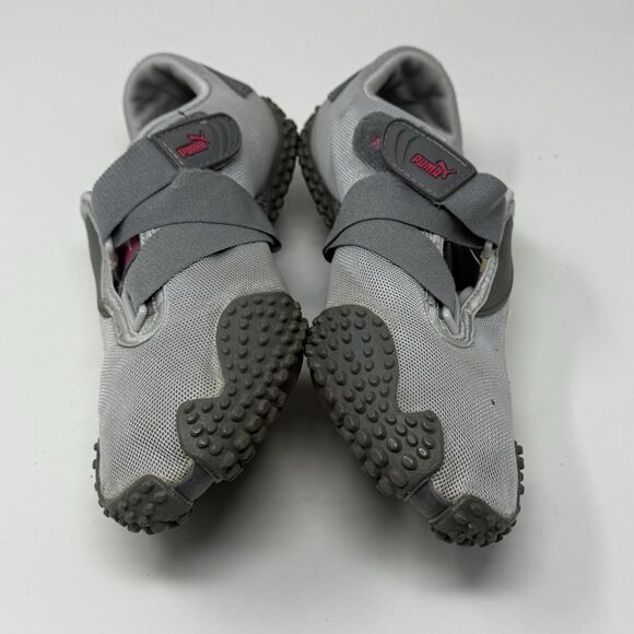 Puma Mostro Mesh Sneakers Shoes Womens 8 Gray Pink Perforated Vintage Y2K FLAW - Picture 9 of 16